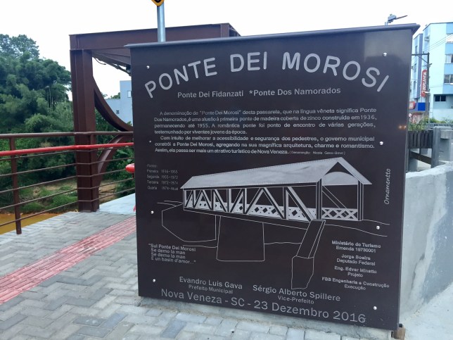 ponte dos namorados - Nova Veneza SC