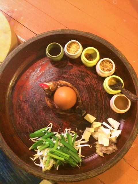 Alguns dos ingredientes do pad thai