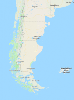 mapa patagônia