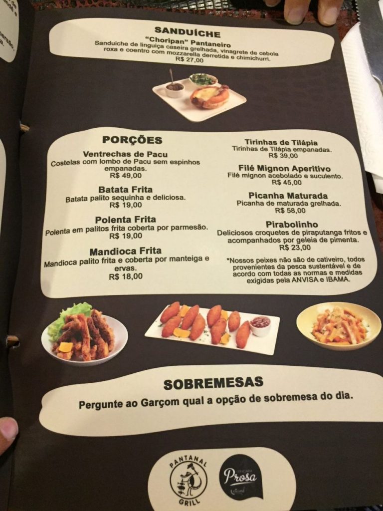 Precos Pantanal Grill
