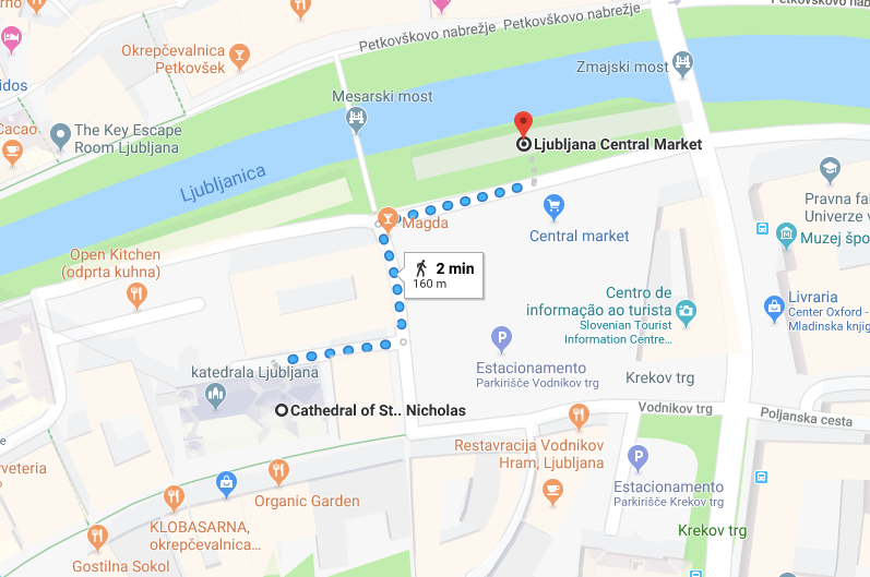 catedral de liubliana mapa