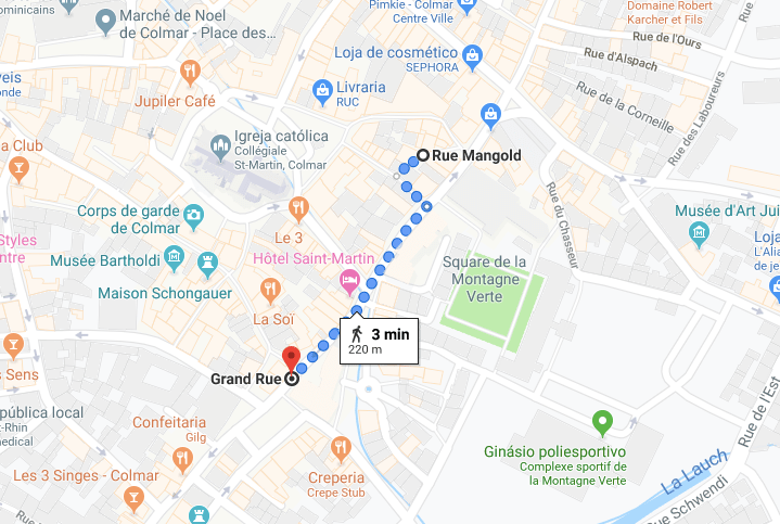 mapa centro colmar